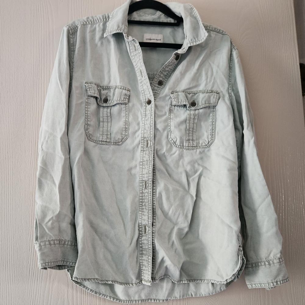 American eagle casual utility button-up